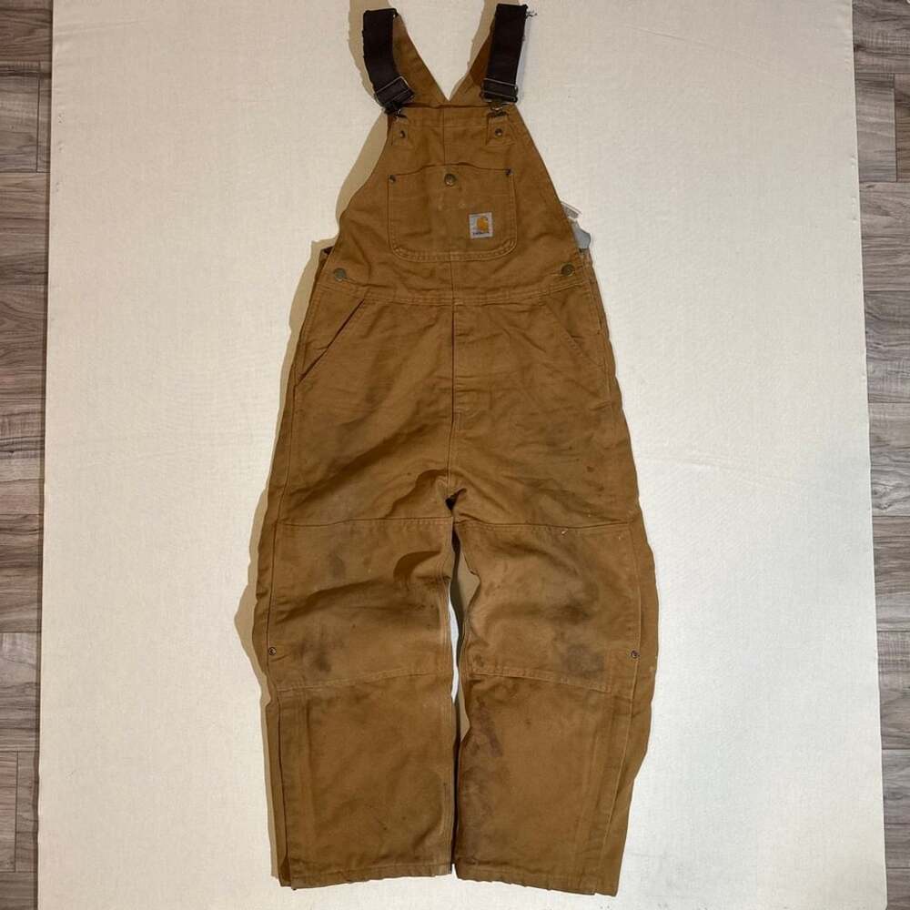 Carhartt Insulated Quilt-Lined Duck Bib Overalls